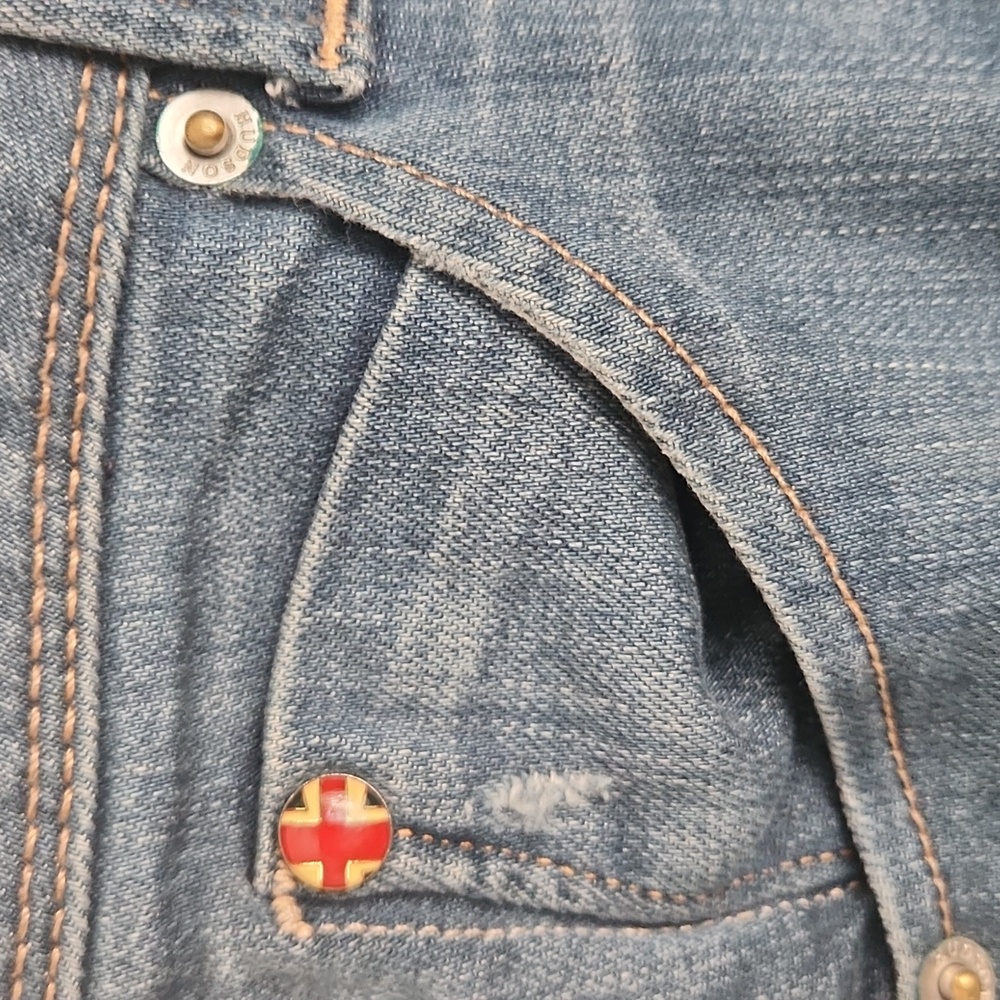 Hudson Collin Distressed Skinny Jeans - Picture 11 of 11
